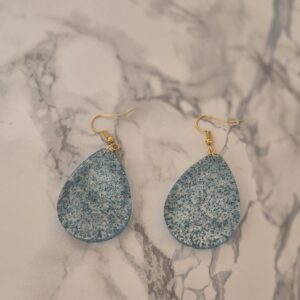 Boucle d'oreille en resine epoxy