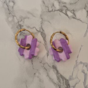 Créoles interchangeables – Collection Lune