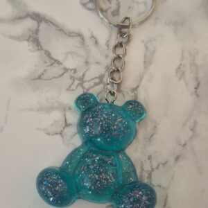 Porte-clés nounours en résine
